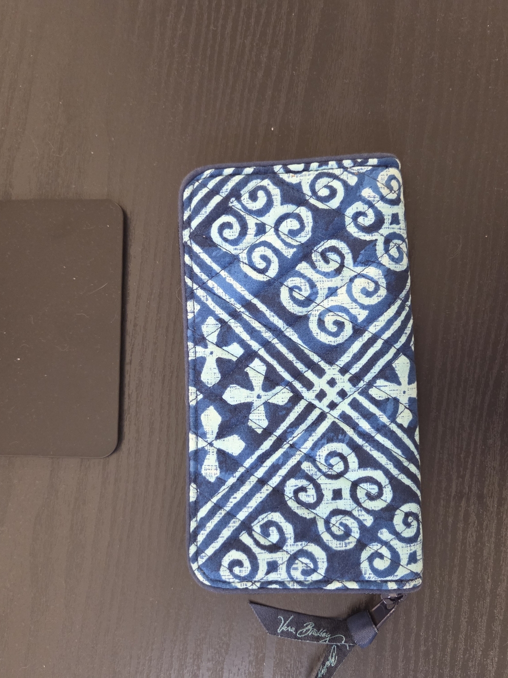 Vera Bradley Blue Patterned Zip Wallet